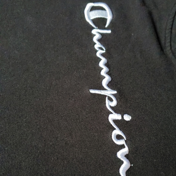 Champion Women's Hooded Pullover Sweater Black and White - Picture 4 of 8